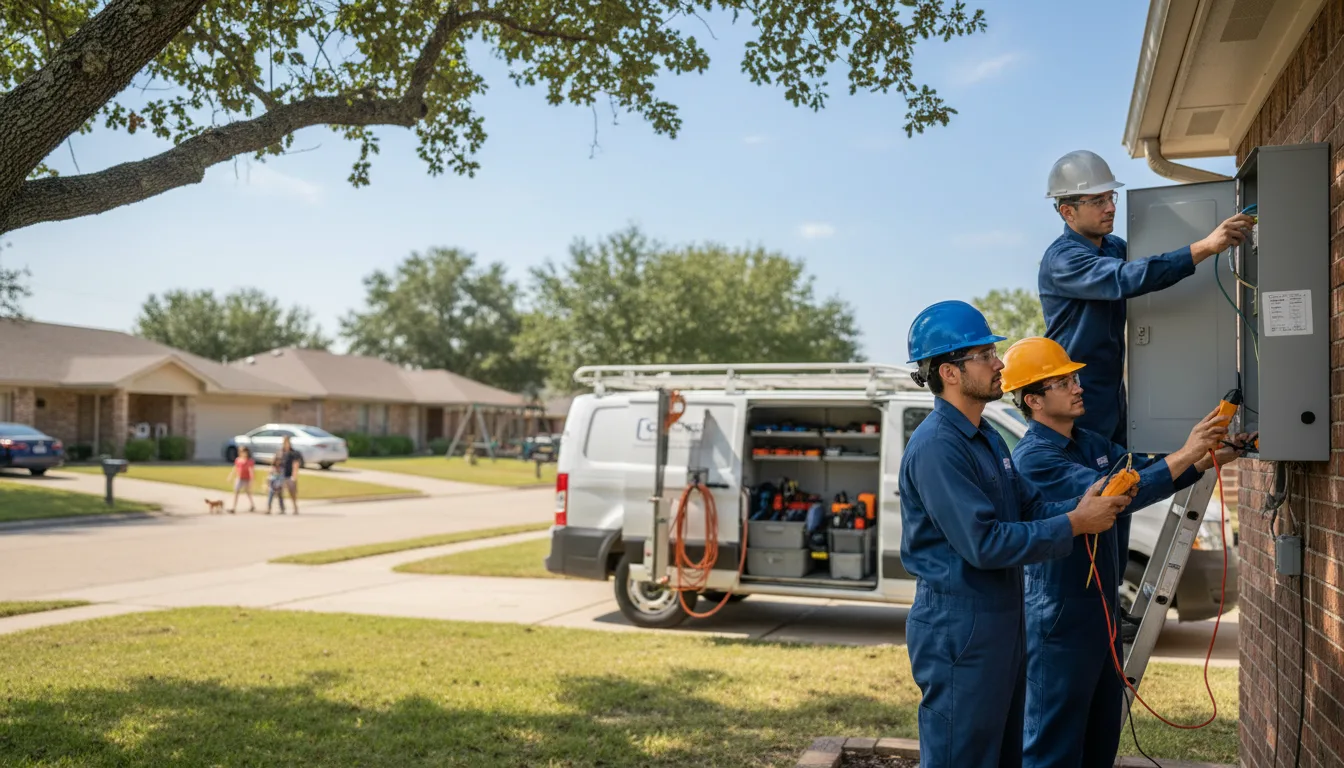 Certified electrician providing emergency electrical services in Bevington, IA